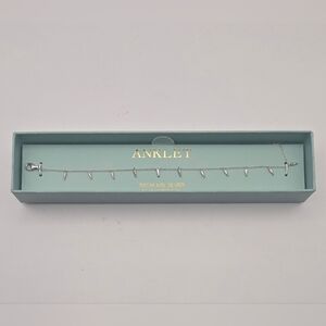 Neo Relique Sterling Silver Charm Anklet NWT